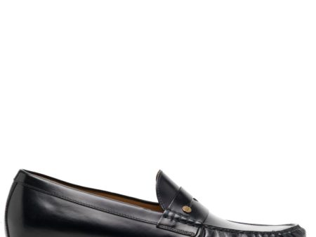 Penny-Slot Leather Loafers For Discount